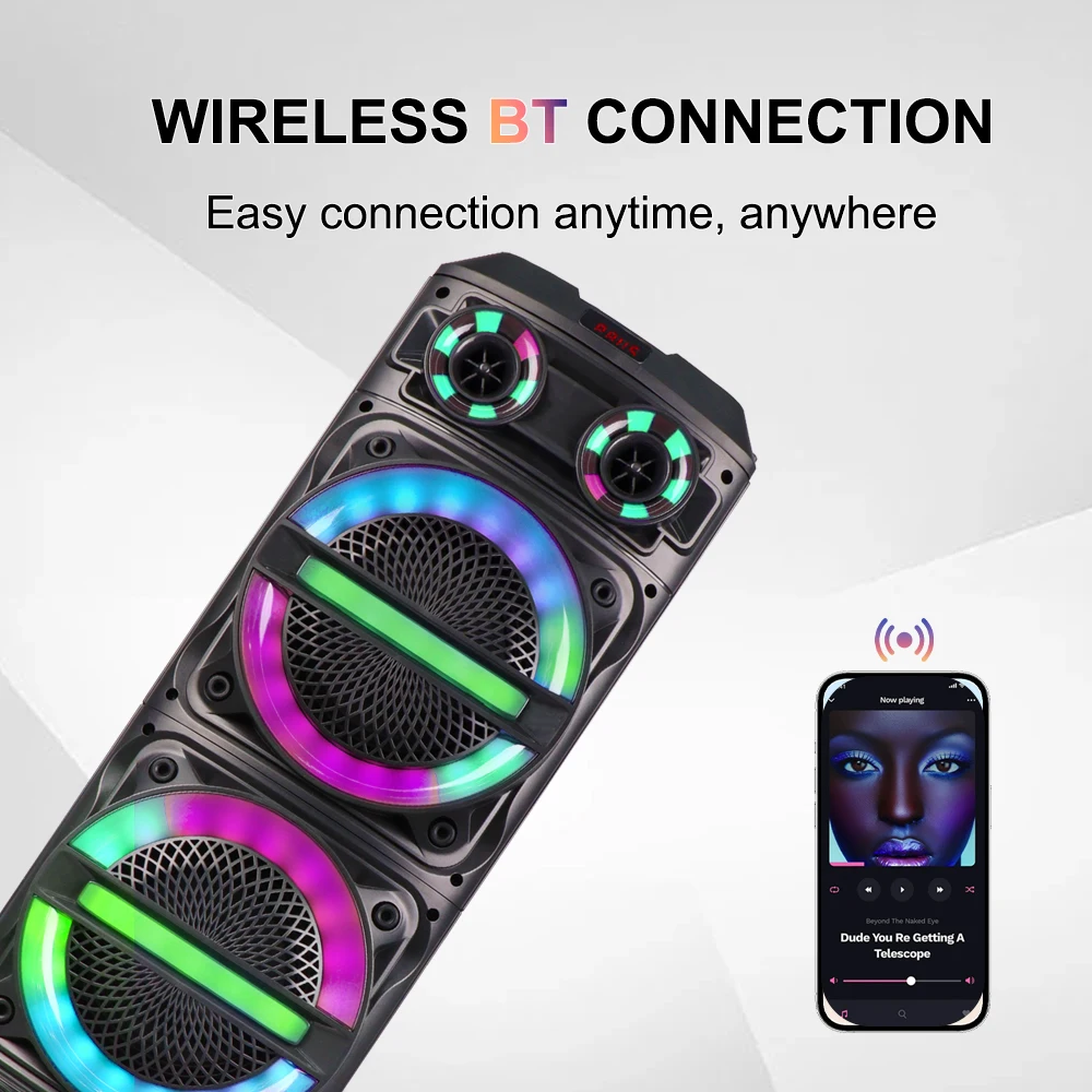 SING-E ZQS8315 taşınabilir RGB sahne performansı Karaoke