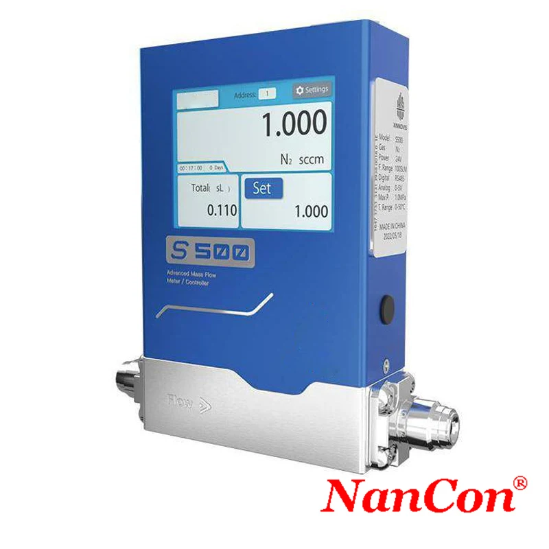 Gasflussregler Digitaler Durchflussmesser Einstellbarer Bereichsregler S500 für Universitätsversuche – Detail 1