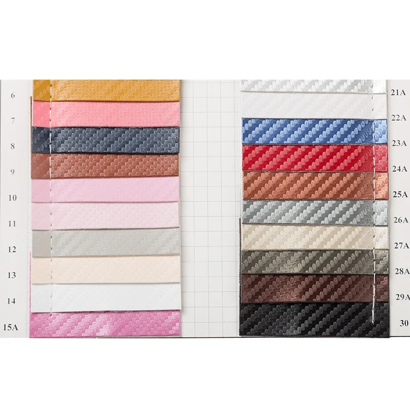 Surface Straw Pad New Fashion Multiple Colors Customized Pattern High Quality Pu Leather Fabric Paper Grain in Stock Finished HC