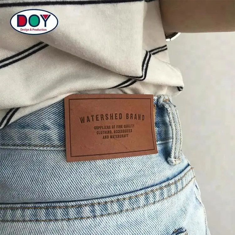 Etichette Personalizzate In Pelle - 100 Pezzi, Per Cucito, Con Scritta 'Handmade With Love' - Foto 3