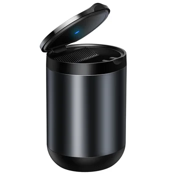 Baseus - Cendrier De Voiture, Cendrier LED En Alliage D'aluminium, Tasse Portable Sans Fumée, Auto Ignifuge, Boîte Pour Cigarette
