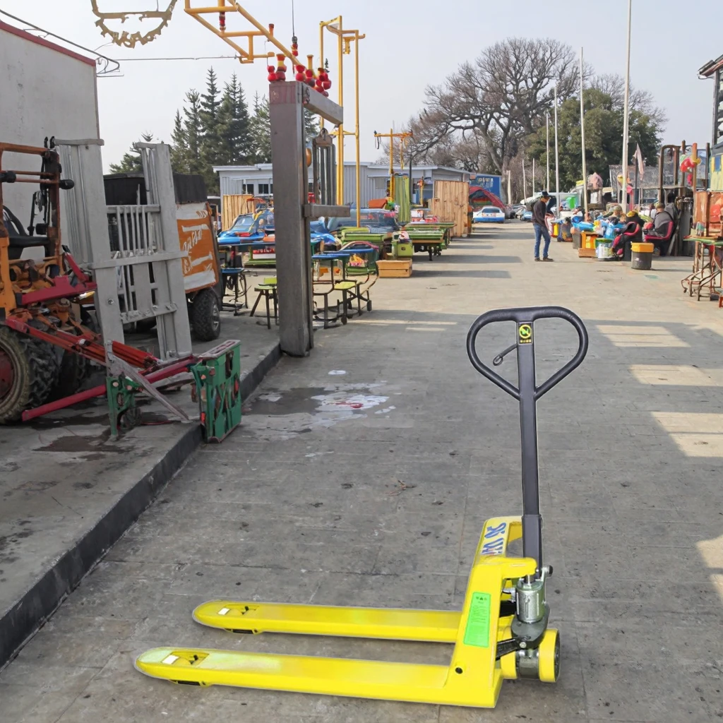 Mini Warehouse Manual Forklift Pallet Stacker Small Folding Design 2ton 3ton 5ton Capacity Price