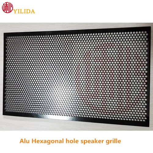 Hexagonal Perforated Metal Mesh Punched Metal Mesh  Speaker Grill