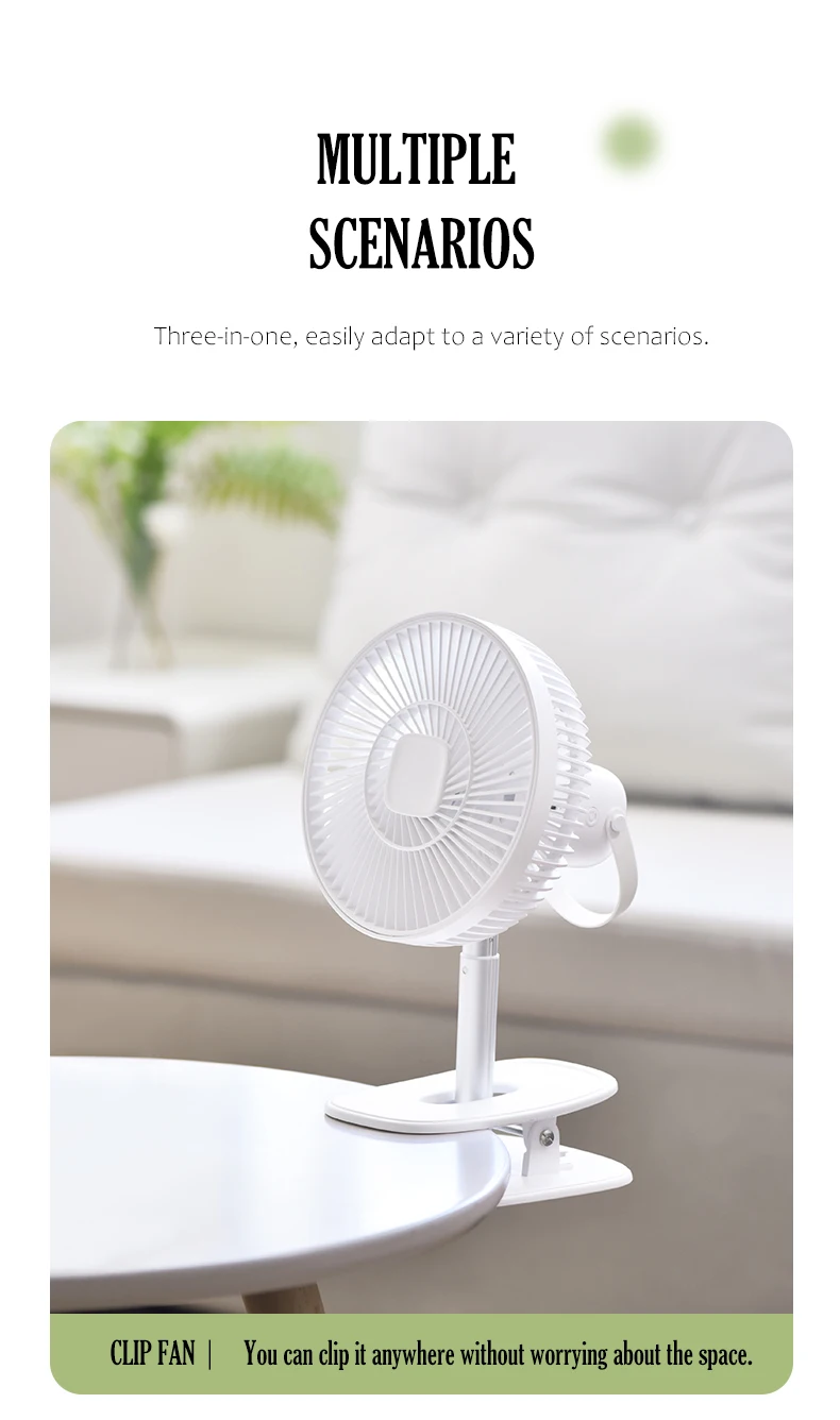 Rechargeable Home Mini Fan, Portable, 5 V, USB - detail 6