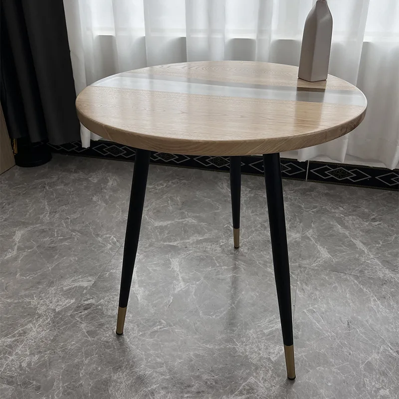 Innovative High Quality Sustainable Epoxy Resin River Table Luxury Modern Walnut Wood Dining Room Conference Table for Hotels