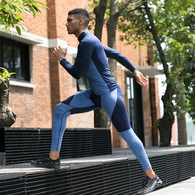 Mens Tik Tok Leggings Sports Gym Compression Pants Training Fitness Jogging Yoga 