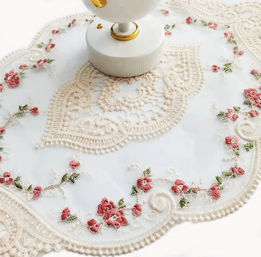 Wholesale Vintage Embroidery Lace Placemat For Dining Table Luxury,Lace