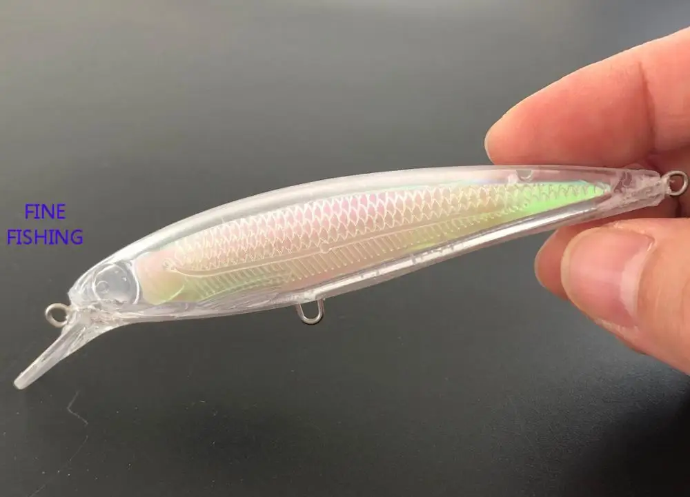 Лучшие продажи Неокрашенный Рыбалка Lure114mm 11 г пустые Crankbait приманки искусственные тела 366 в наличии БЕСПЛАТНАЯ глаз 114 мм