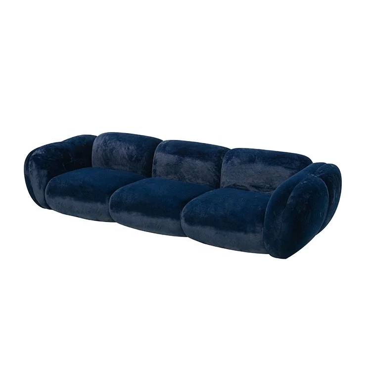Foshan Furniture Italian Design Quality 2 Seater Sofas Sets Modern Antique 3 Seater Plush Velvet Sofa