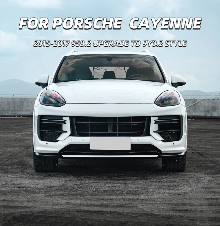 [1979LL] Car bodykit 2015 2016 2017 958.2 front bumper upgrade to 9Y0 9Y0.2 body kit for Porsche Cayenne 958