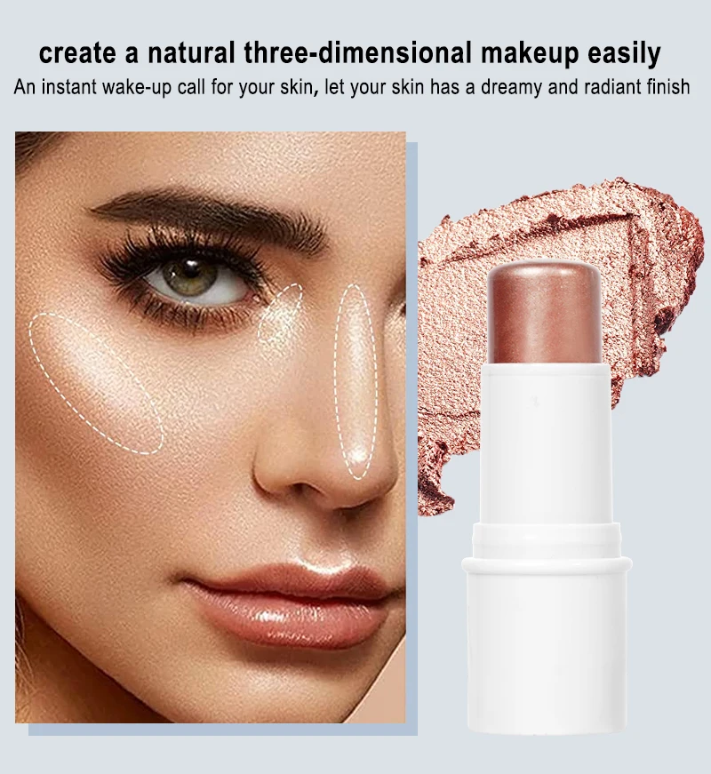 Cosmetics Bronzer Highlighters Manufactures Pink Black White Makeup