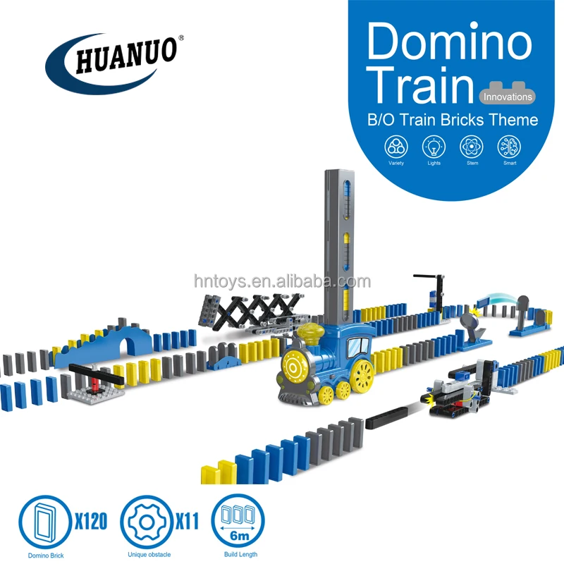 lego domino train