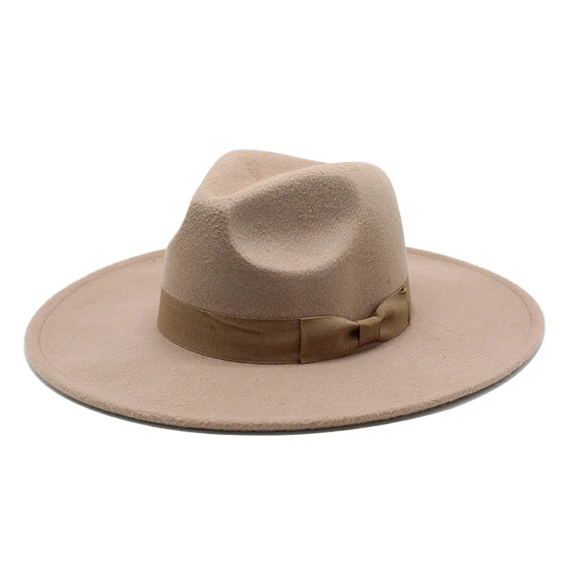 Colorful Fedora Hats for Women,Winter Hats,Vintage Panama Hat,Wide Brim  Woolen Cotton Hat