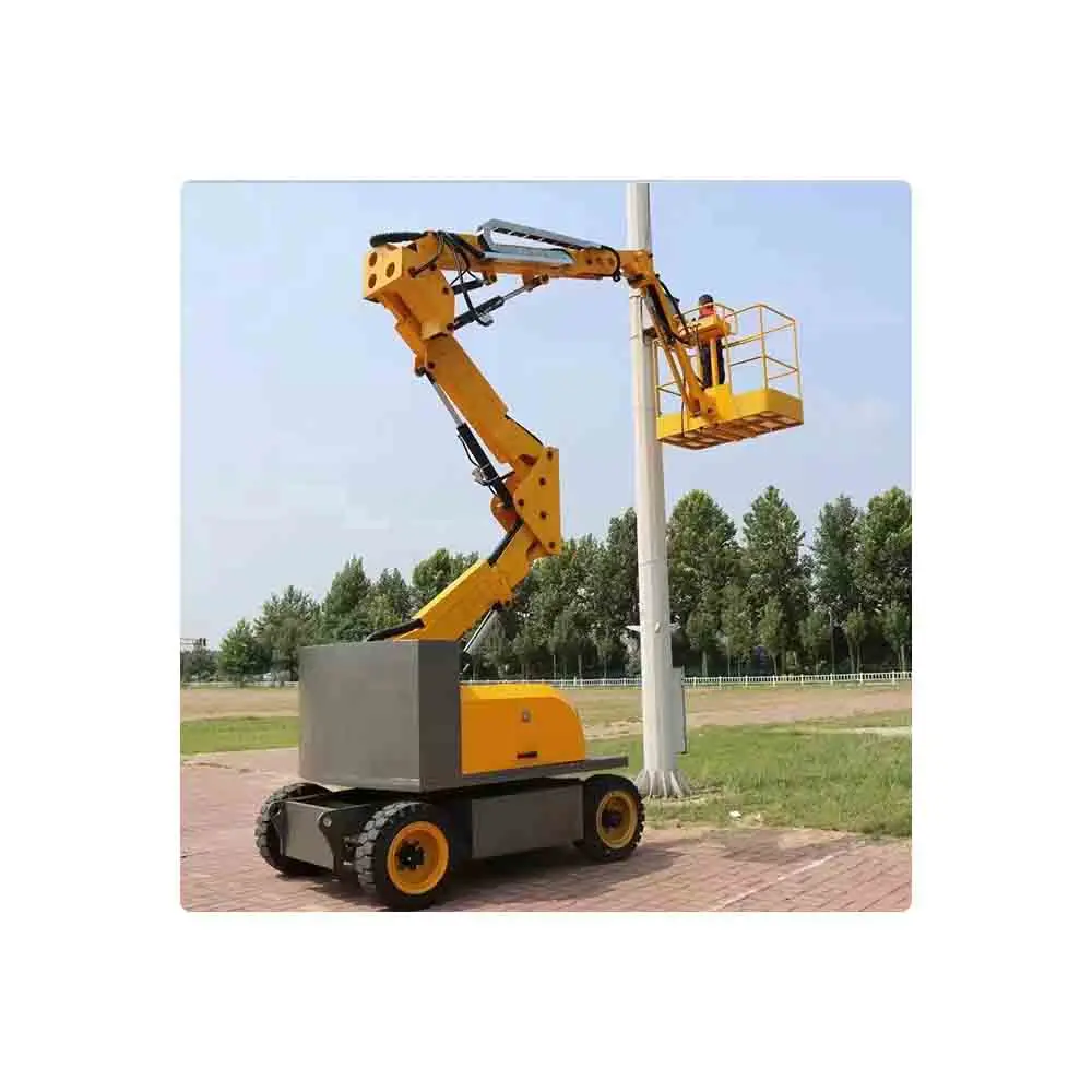 Curved arm aerial work vehicle Street lamp installation High-altitude lifting platform Aerial operation lifting equipment