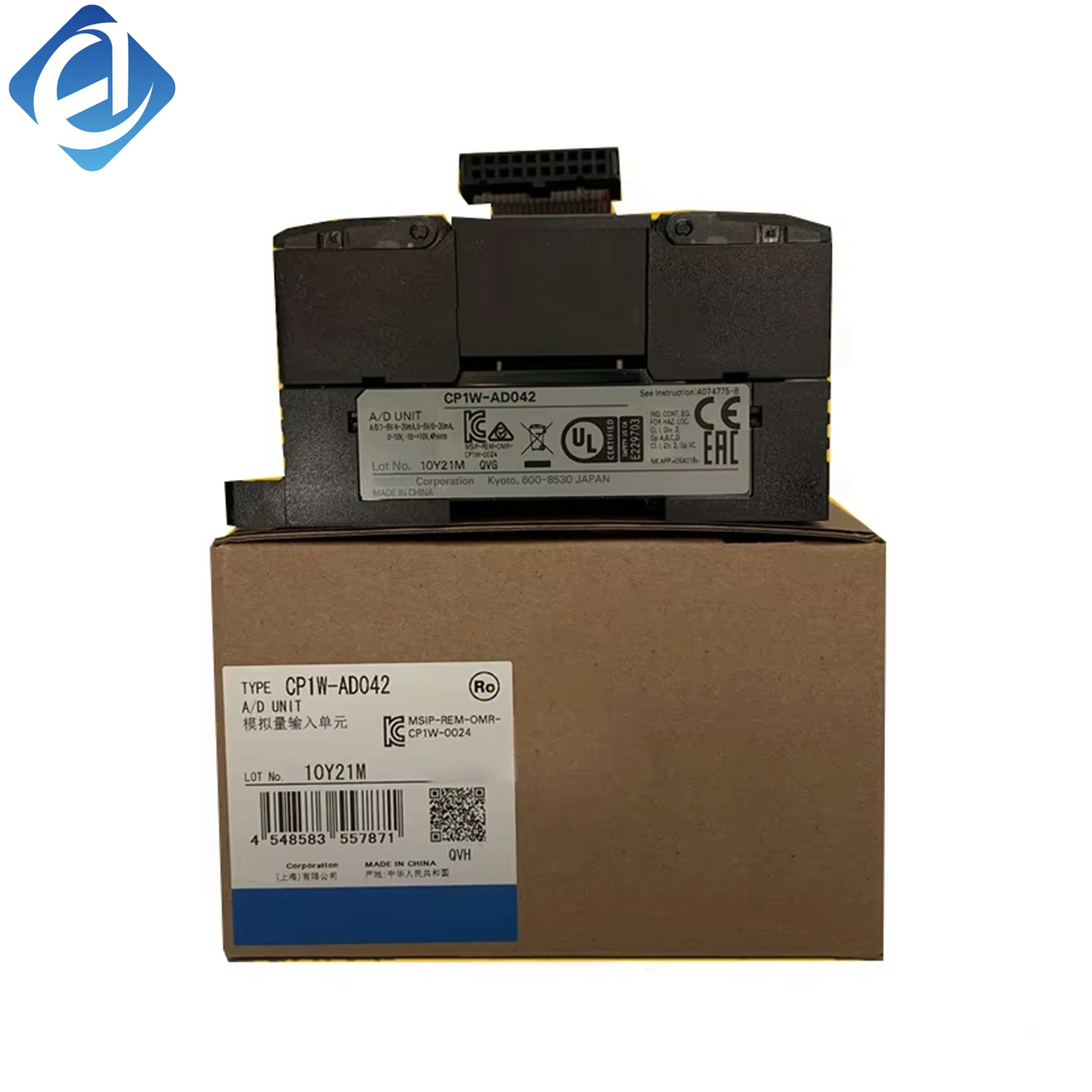 Nuwe Oorspronklike CJ1W-AD042 Omron CJ1W-reeks analoog-insetmodule, kompatibel met CJ1 PLC vir die versameling van spanning- en stroomanaloogseine in industriële prosesbeheer.