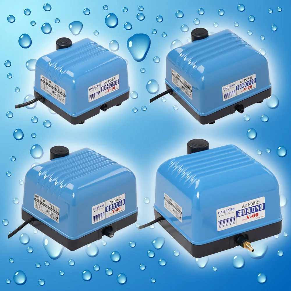 Hailea V Series Silent Air Pump Koi Pond Aquarium Hydroponics V10 V20 V30 V60 