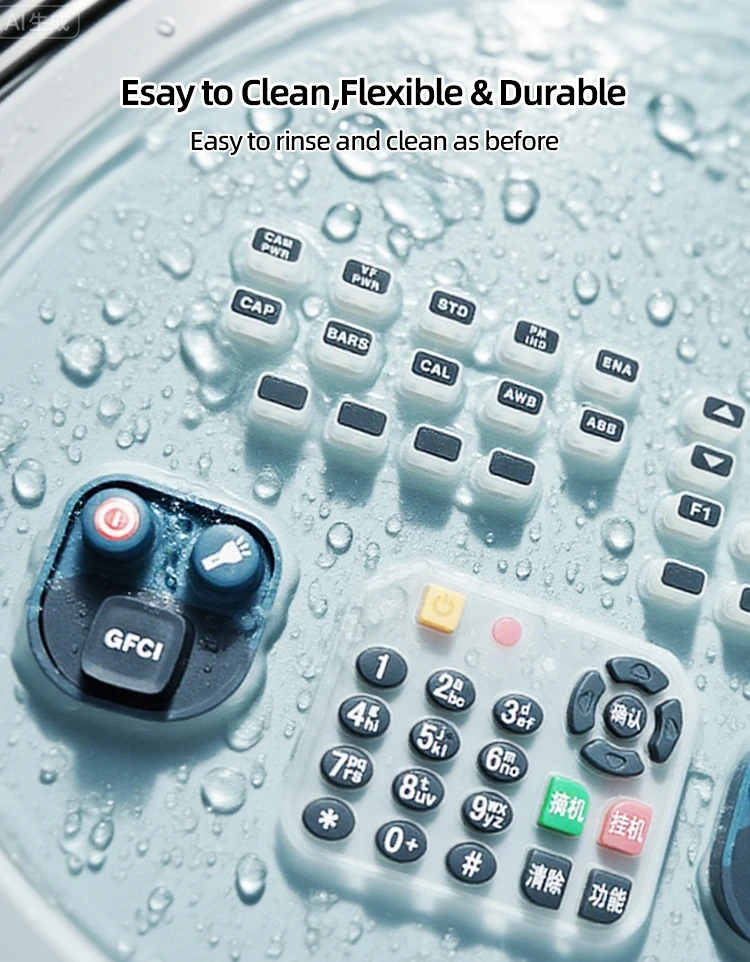 product universal multi use eco friendly silicone keypad for remote controls fitness trackers small appliances industrial-3