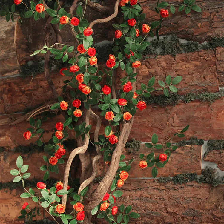 Mini Hanging Roses Artificial Silk Flowers Vine - Elegant Hanging Rose Vines