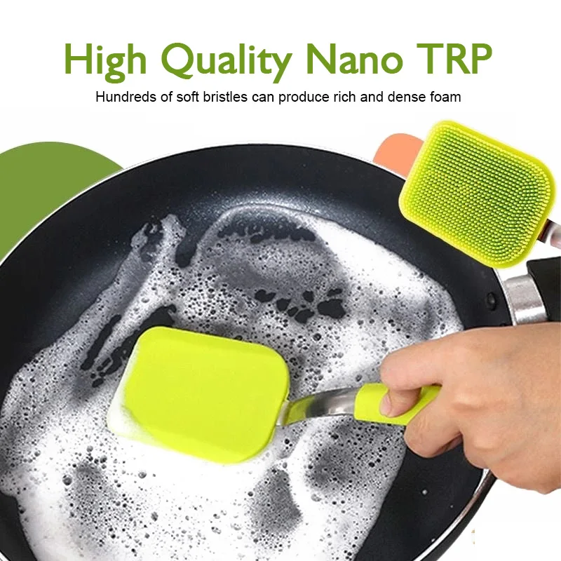 Wholesale Cleaning Tools Silicone Dish Brush for Kitchen Soap Dispenser  Dishwashing Household Useful Things Home Other Accessories Gadgets From  m.