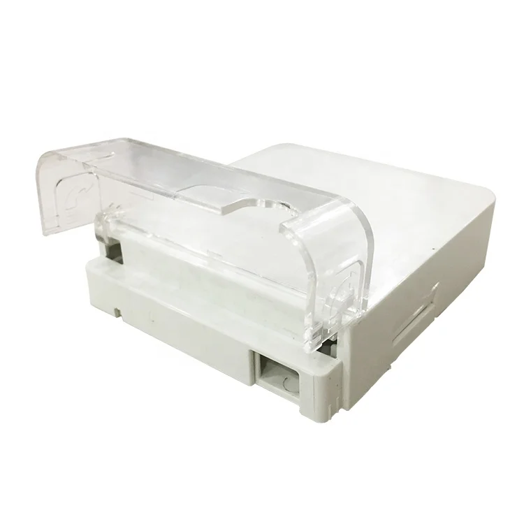 Transparent dust cap 1 2 core ftth fiber optic terminal box