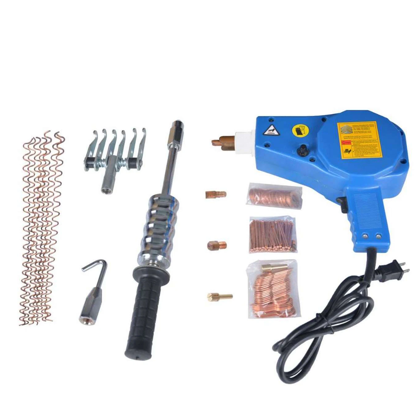 TURBO PRO 50-Pack Dent Pulling Star Washers – Copper-Coated Steel, 45mm Length, For Spot Welders & Stud Guns