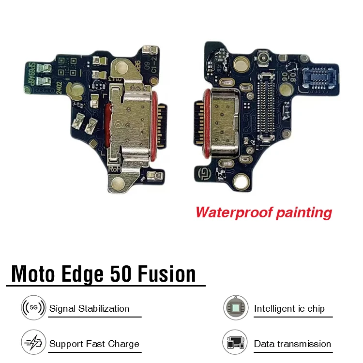 USB Charging Port Flex Cable For Motorola Moto E6 XT2005DL – TracFone, Verizon, Boost, Metro, Unbranded