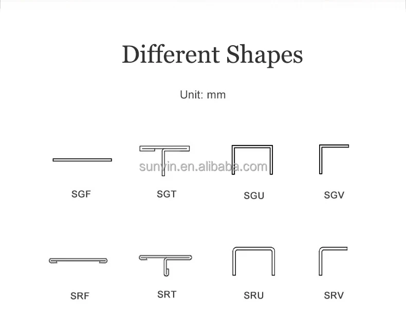 Tile Trims Corner Stainless Steel U Shape Profile Wall Square Edge Tile 