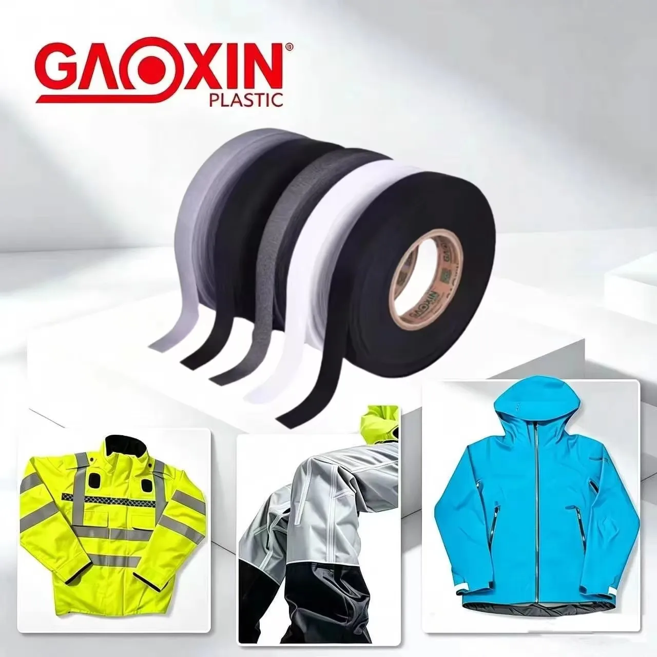 3-Layer Heat Sealing Seam Tape TPU Waterproof No Sew Fabric Adhesive for Raincoat Jacket Outdoor Garments