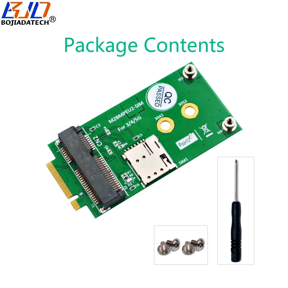 M.2 B Key To NGFF M.2 B+M Key Adapter - 4G/5G Network Card Module With SIM Slot