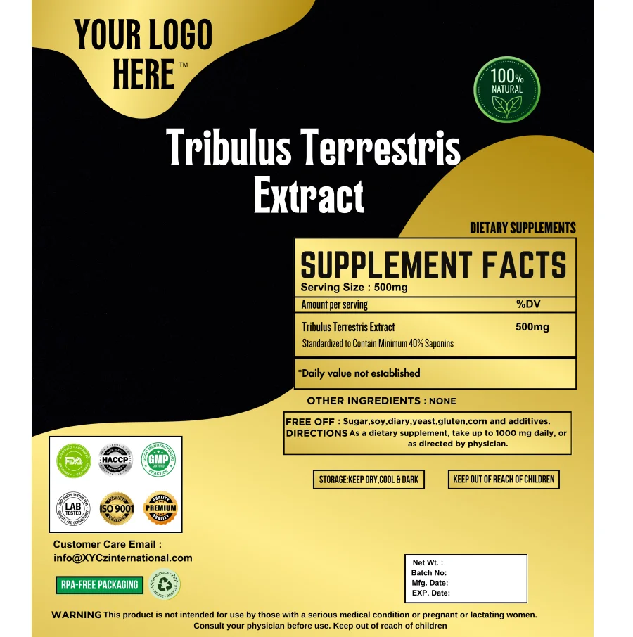 Private Label Herbal Extract Powder of Tribulus Terrestris Direct From Indian Manufacturer