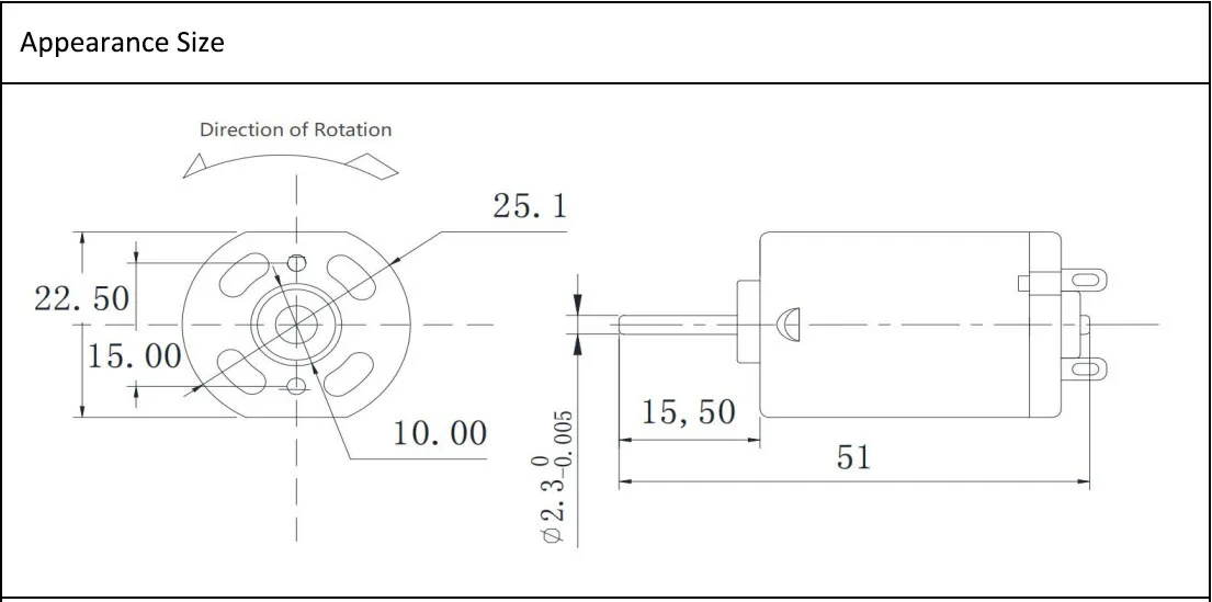 Exceed Motor 18v 9.85w High Rpm 355sa Electric Dc Brush Motor For Hair