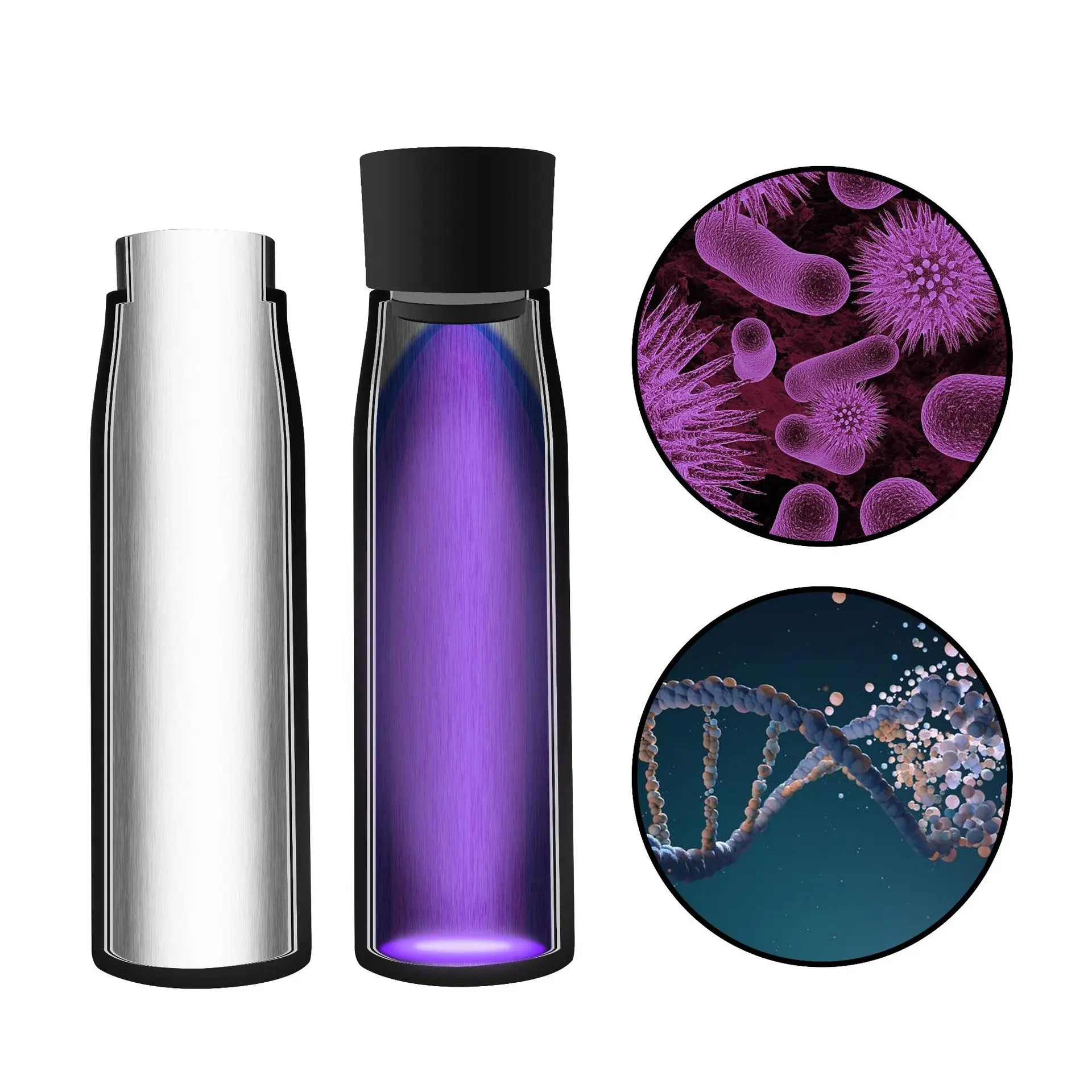 500ml Oem Stainless Steel,Uv Light Self Cleaning Water Bottle Insulated Vacuum Online