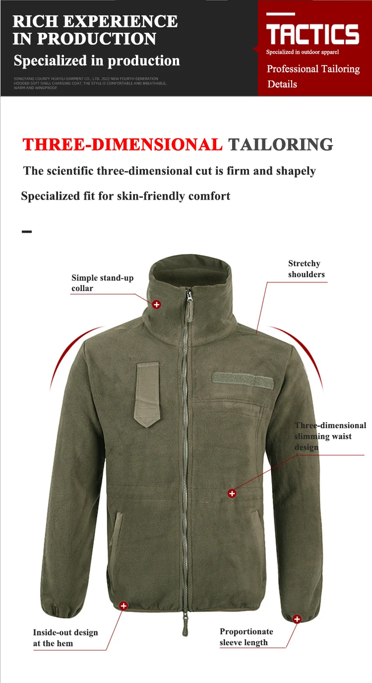 Wholesale Warm Tactical Fleece Jacket