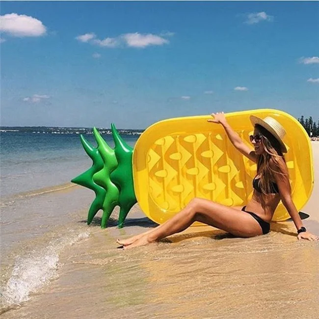 New Design Inflatable Pineapple Floating Raft Pineapple air Mattress