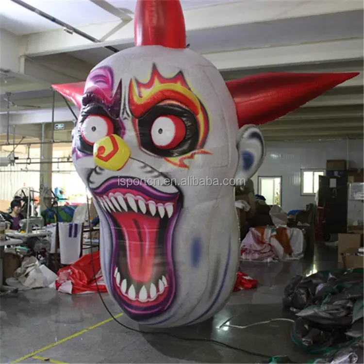 Factory Direct Halloween Inflatables Horror Cartoon Laughing Head Circus Giant Inflatable Scary Clown