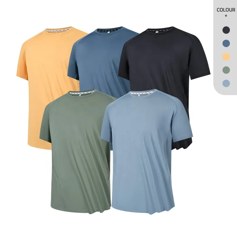 Breathable Quick Dry O-Neck Short Sleeve Men's T-Shirt OEM