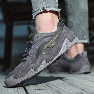 Factory-customized New Men's Casual Shoes Made of Genuine Leather Comfortable Anti-slip and Wear-resistant Casual Work Shoes