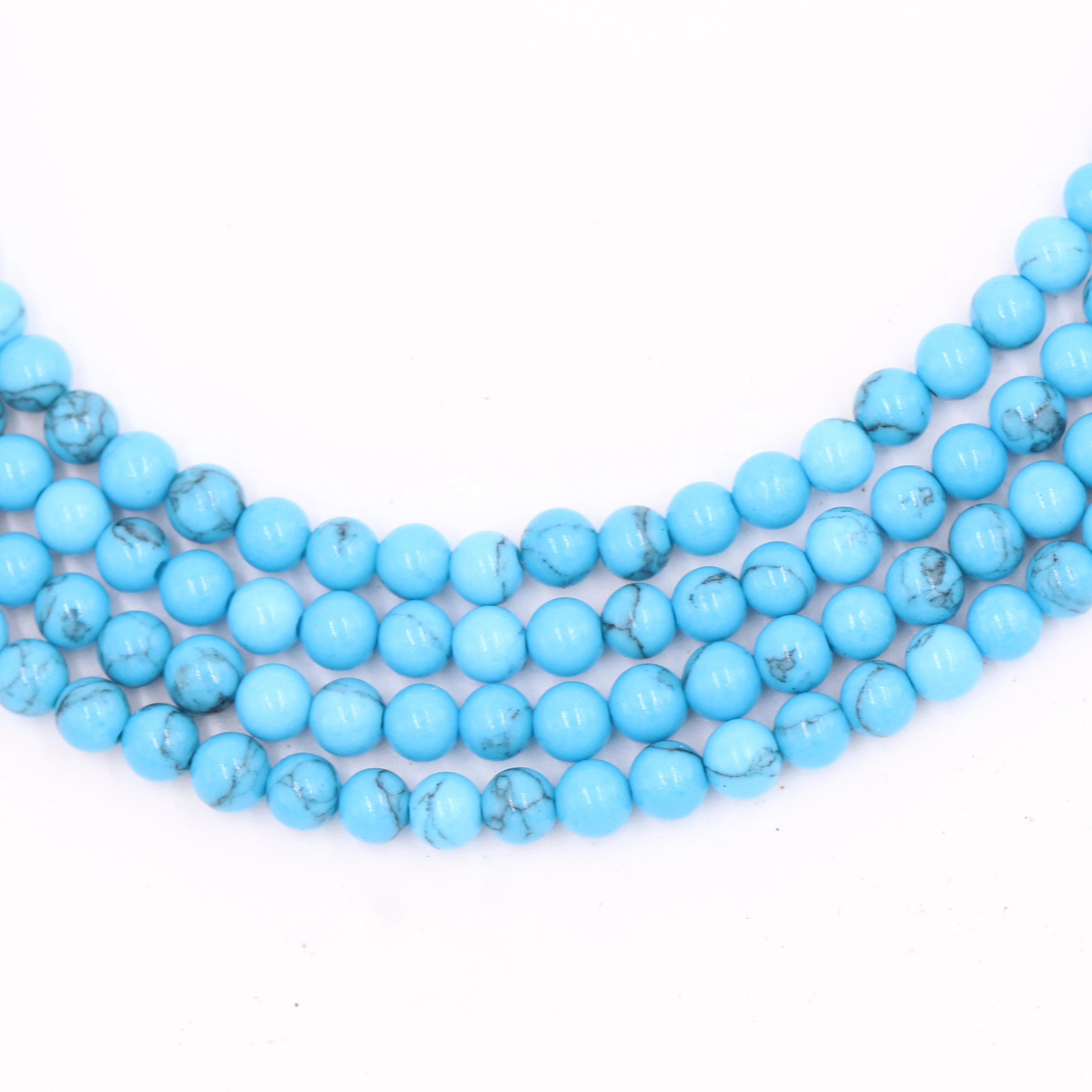 factory price high polished natural blue turquoise loose gem