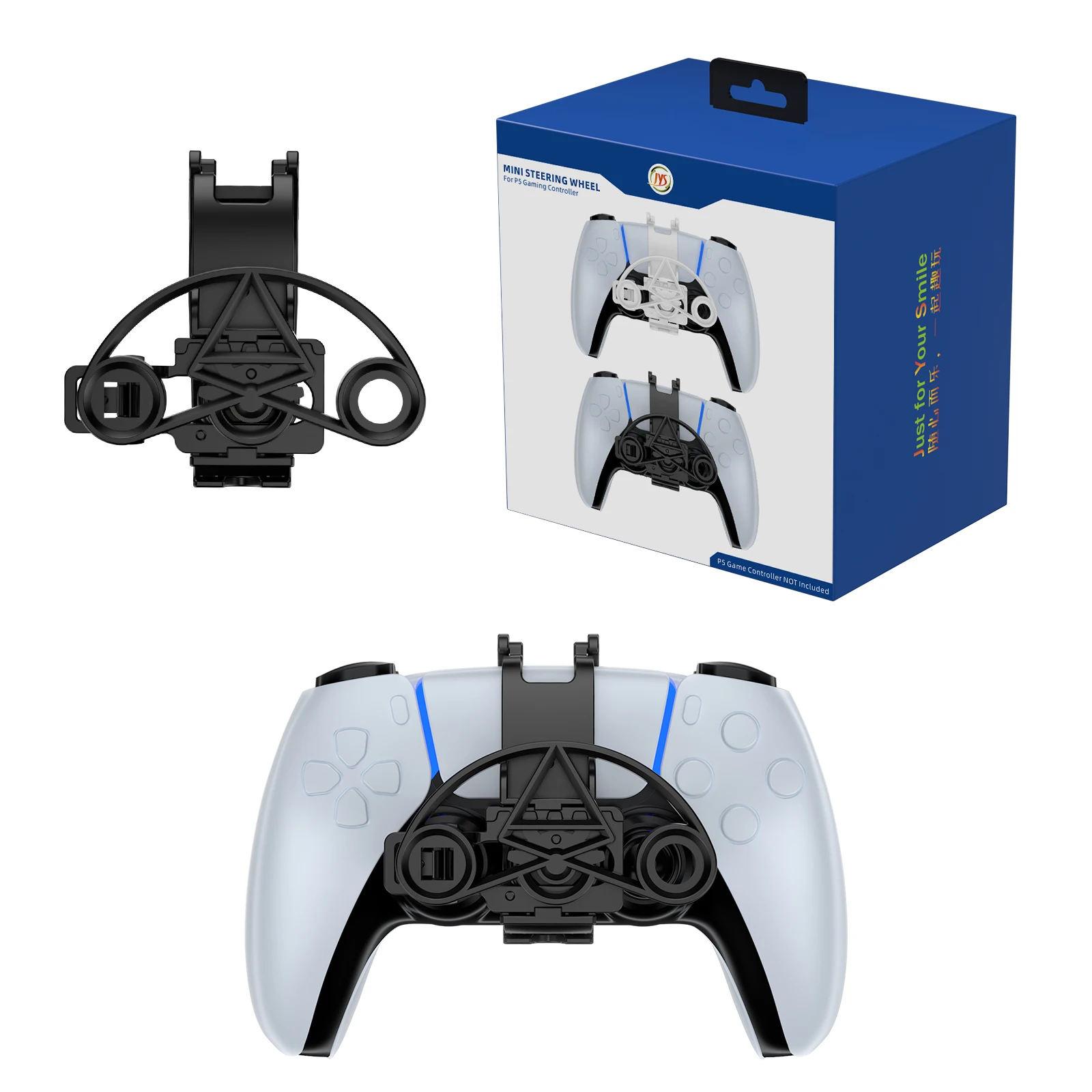 Mini for PS5 Racing Games Controller Steering Wheel Attachment TPU Material Remote Control Accessory for Accessing & Games