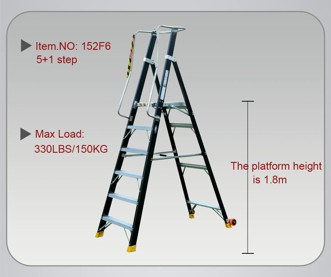 Frp Platform Ladder Folding Collapsible Fibreglass Podium Fiberglass ...