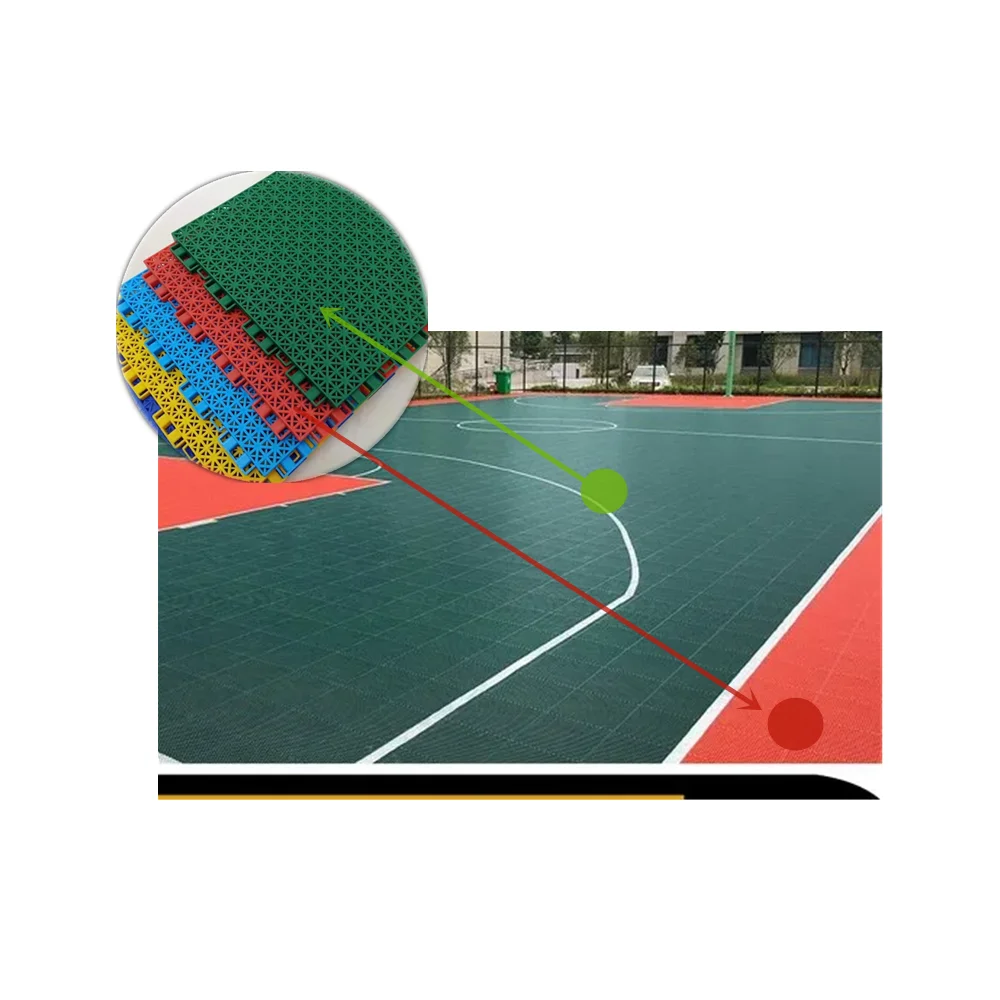 Piso de quadra de basquete de plástico com preço de venda inteiro para quadras esportivas piso de basquete grátis ao ar livre