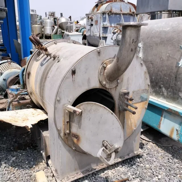The pusher centrifuge is used for the separation of degreased oils in dairy products, etc