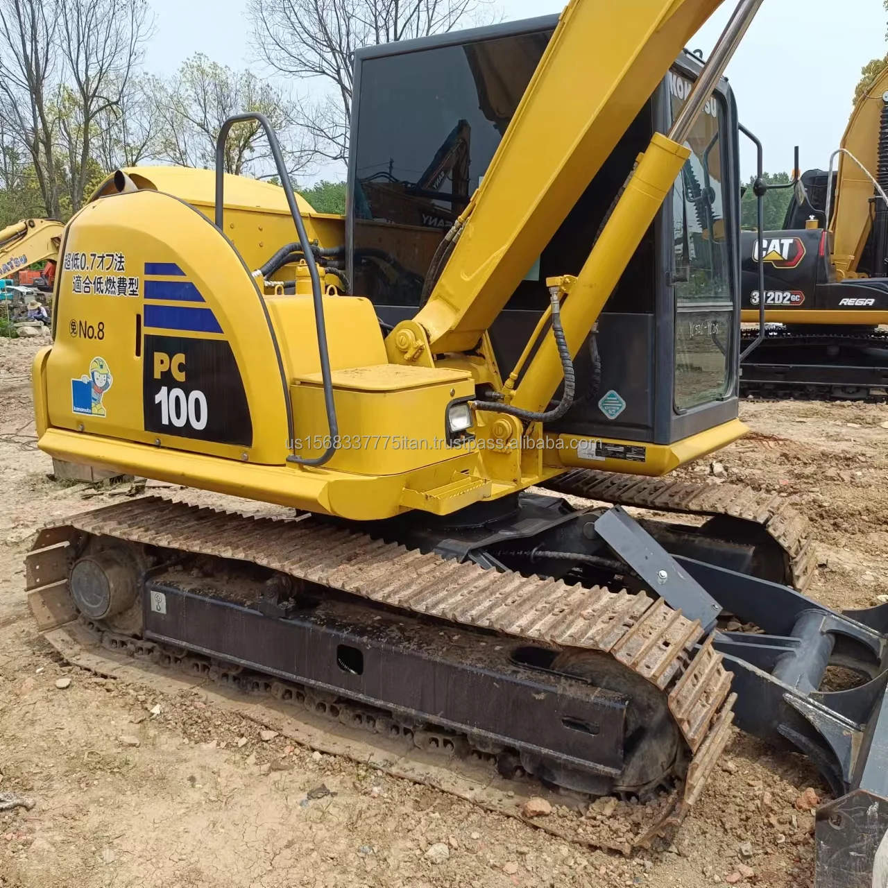 10 Ton KOMATSU PC 100 Excavator Used in Shanghai Good Used Excavator Komatsu PC100 Digger Machine Second-hand Machinery