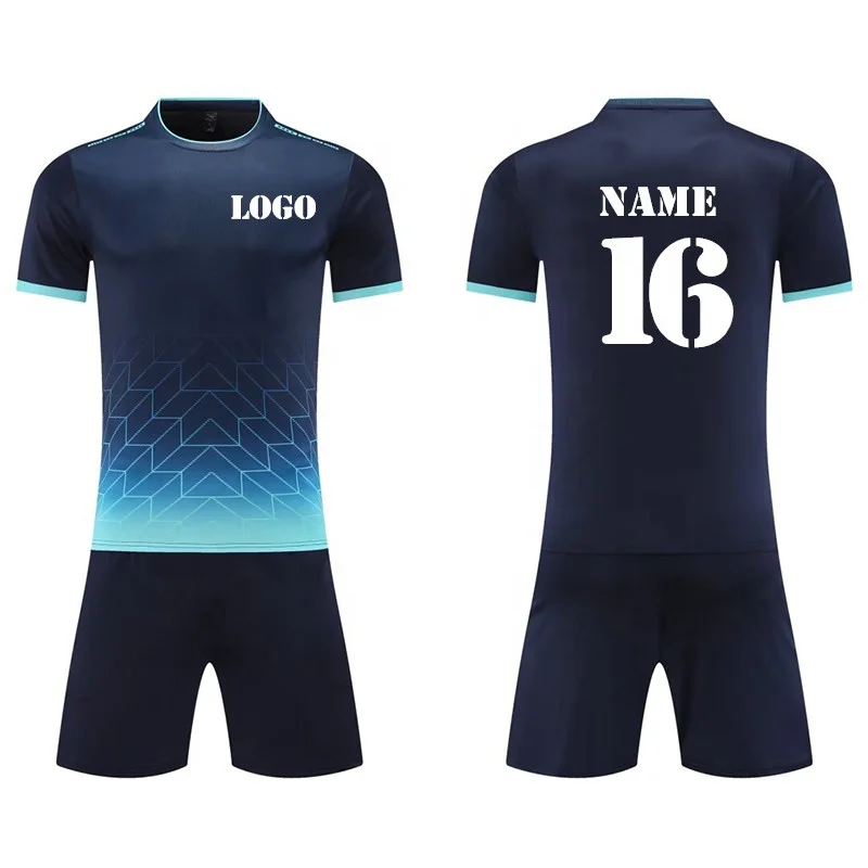 Custom Navy Blue Jersey - Thailand Quality Football Shirts