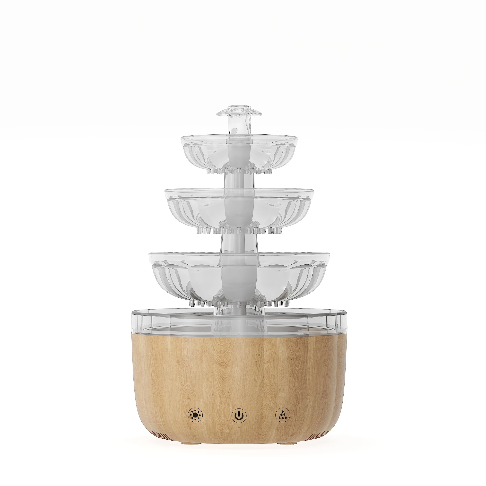 Hot Selling in Stock 7 Colorful Raindrop Humidifier Home Office Aroma Air Refill USB Large Spray Large Capacity Fountain