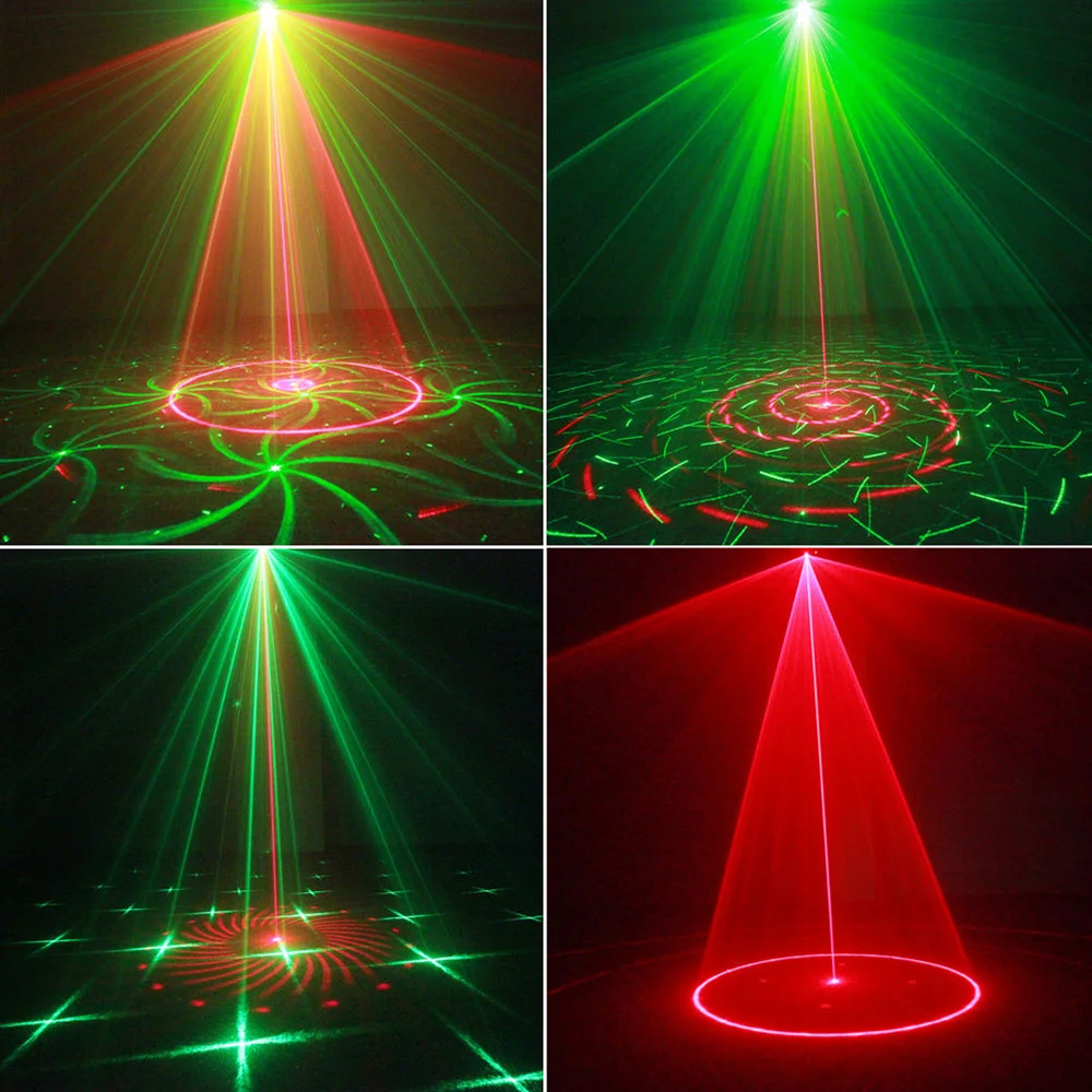 Mini Laser Projector Stage Light RGB LED Disco Lighting AU Plug for Home Xmas DJ Party Lights