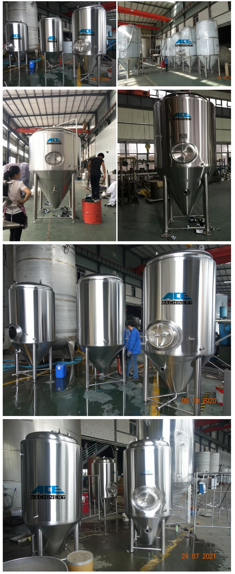 Glycol Water Tank Brewery System Wort Cooling Equipment Beer Fermenting Vessels Cooling Chiller