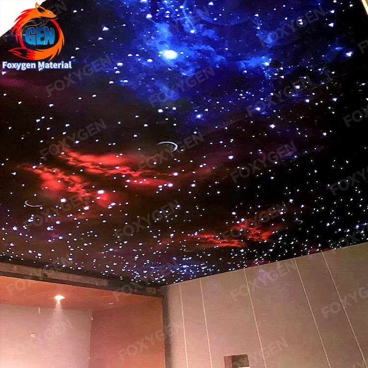 Led Fiber Optic Ceiling Decoration Materials Starlight Panels Kit 16W RGBW LED Fiber Optic for Ceiling Tiles Stretch Ceiling factory