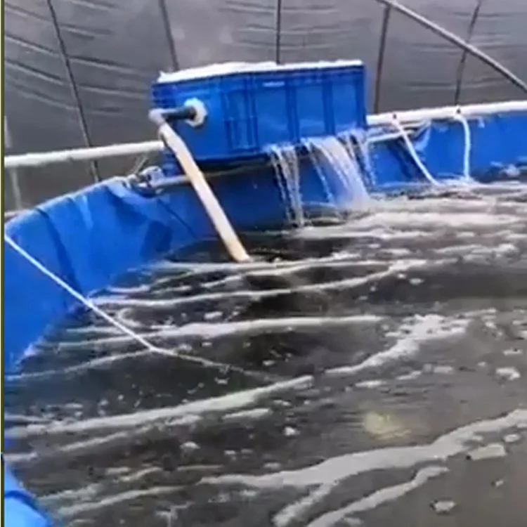 Perfect Quality Galvanized Panel Frame Fish Pond With PVC Liner Circular Fish Tank