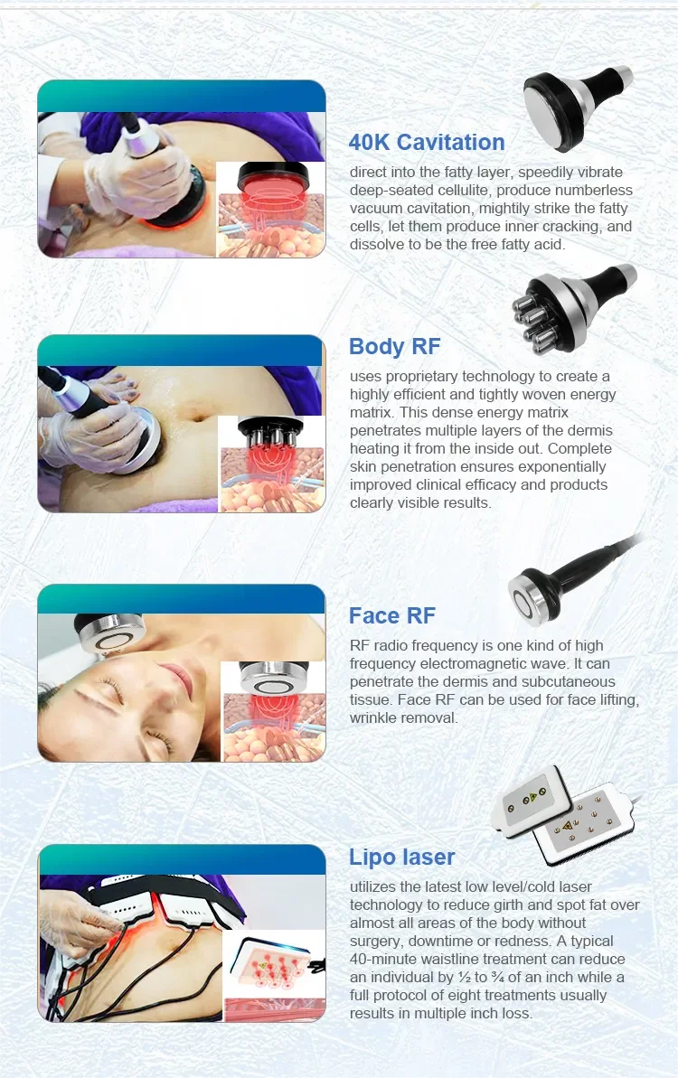 <p data-pm-slice="1 1 []">The <strong>360° Cryolipolysis and Body Sculpting Machine</strong> combines controlled cooling with multiple aesthetic technologies in one professional system. Equipped with large and medium cryolipolysis heads, a 40 kHz ultrasonic cavitation handle, 6-polar body RF, face RF, and eight large lipo laser pads, it gives beauty salons, med spas, and aesthetic clinics a versatile platform for body contouring and skin-firming service programs.</p> Featuring an 8-inch touchscreen, this multifunction aesthetic machine supports a more organized treatment workflow while helping businesses expand their body and facial treatment menus without purchasing separate devices for each modality. 360° Cryolipolysis and Body Sculpting Machine with Cavitation RF & Lipo Laser